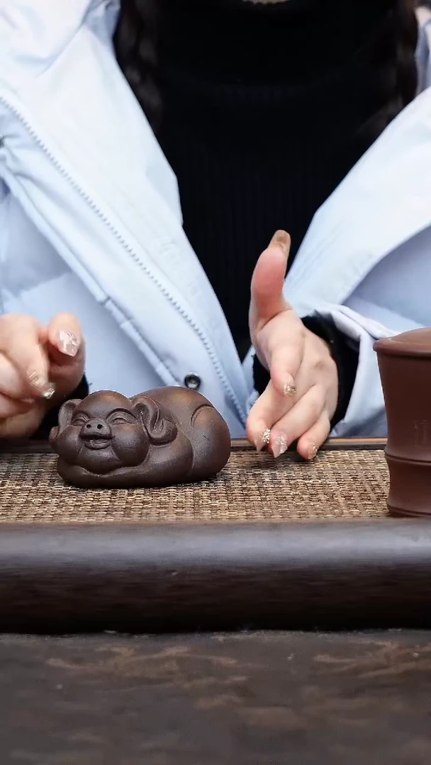 【闪购商品】紫砂茶杯紫砂茶宠猪