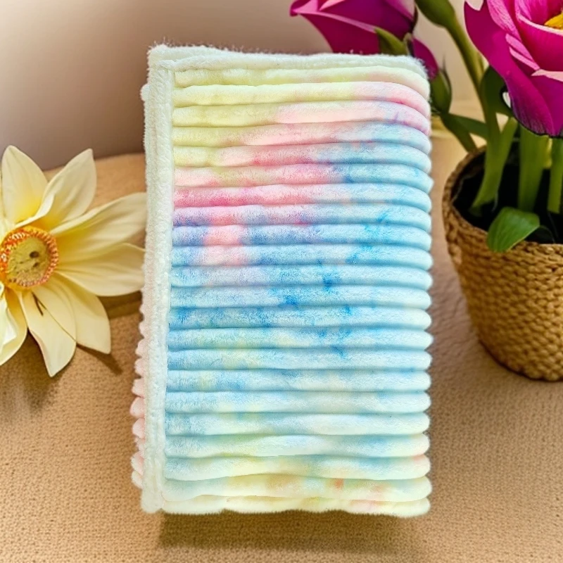 （福袋专用）彩虹加厚绒毯一条