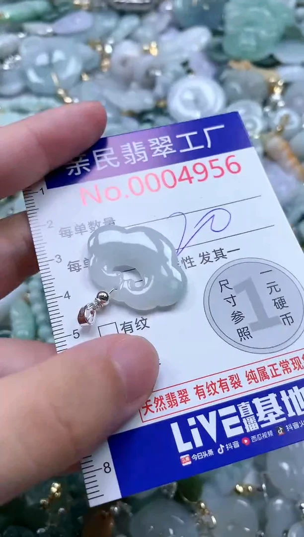 翡翠未镶嵌吊坠(不含链)4956