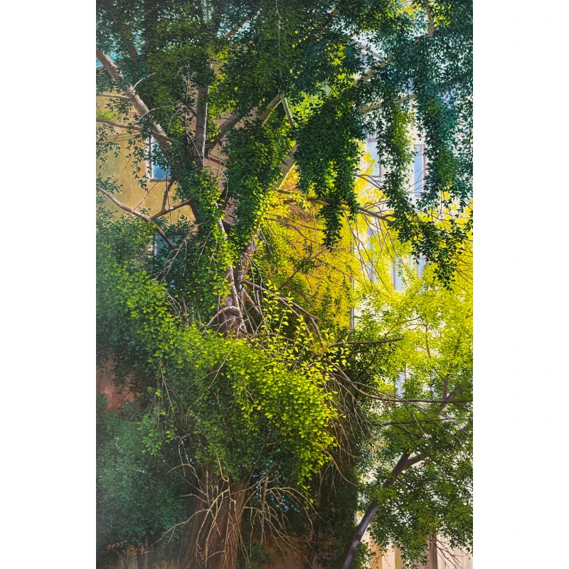 【清仓捡漏】朝鲜油画60x90cm风景 书房餐厅床头收藏精品纯手绘原作