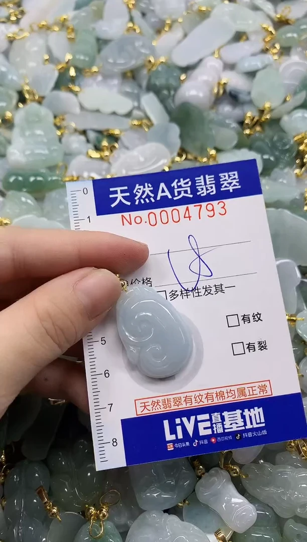 颈饰未镶嵌翡翠天然A货翡翠