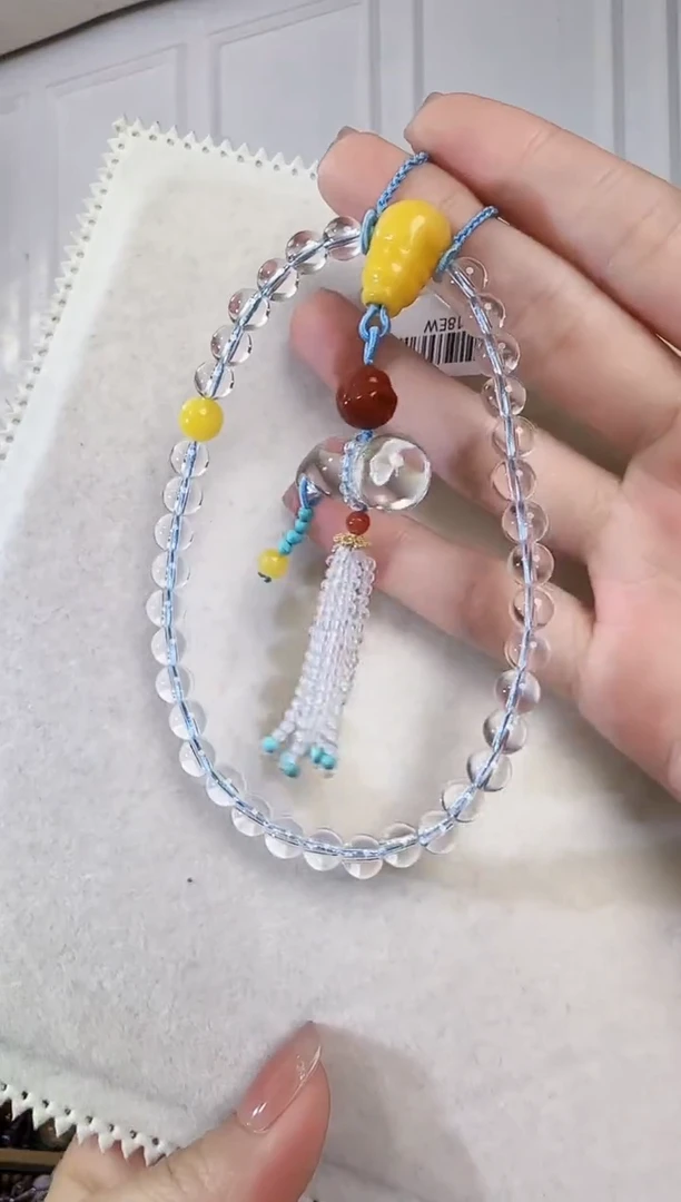 颈饰银S925镶嵌水晶白水晶黄水晶葫芦925银挂饰