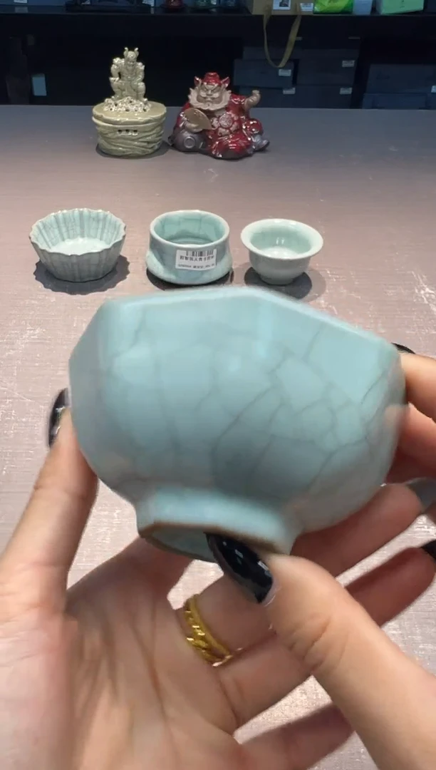 【闪购商品】程智强 天青 八方杯