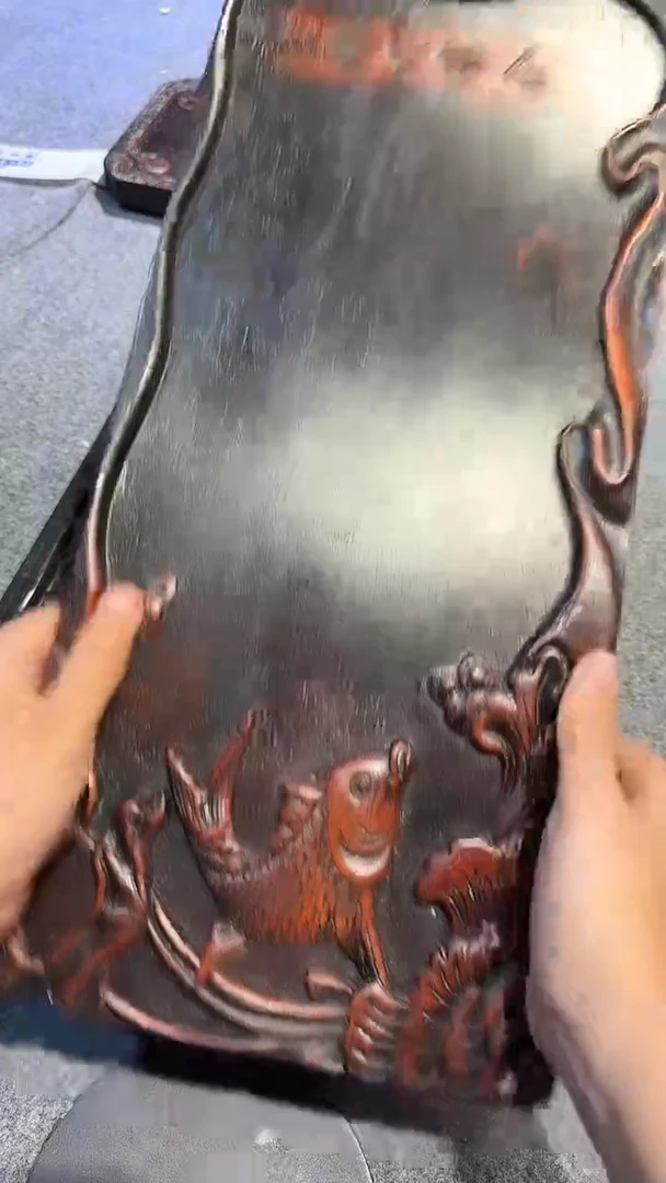 香榧木紫檀拆件雕刻板以直播间实物为准微瑕老物件