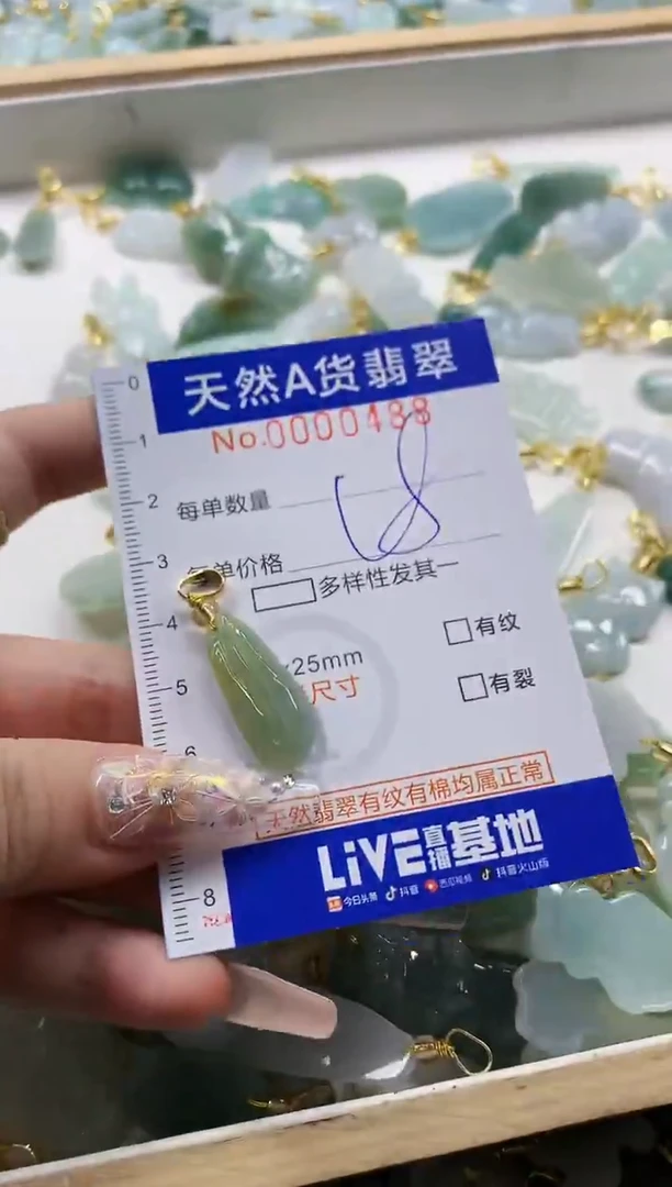 颈饰未镶嵌翡翠天然A货翡翠