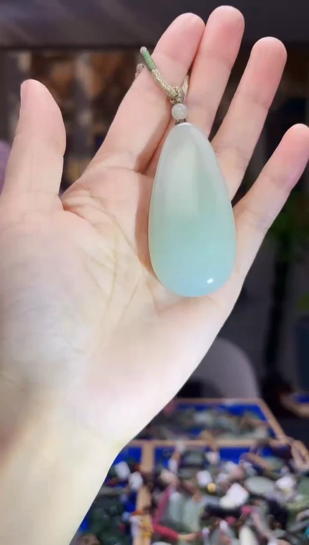 和田玉未镶嵌挂件拍一发一