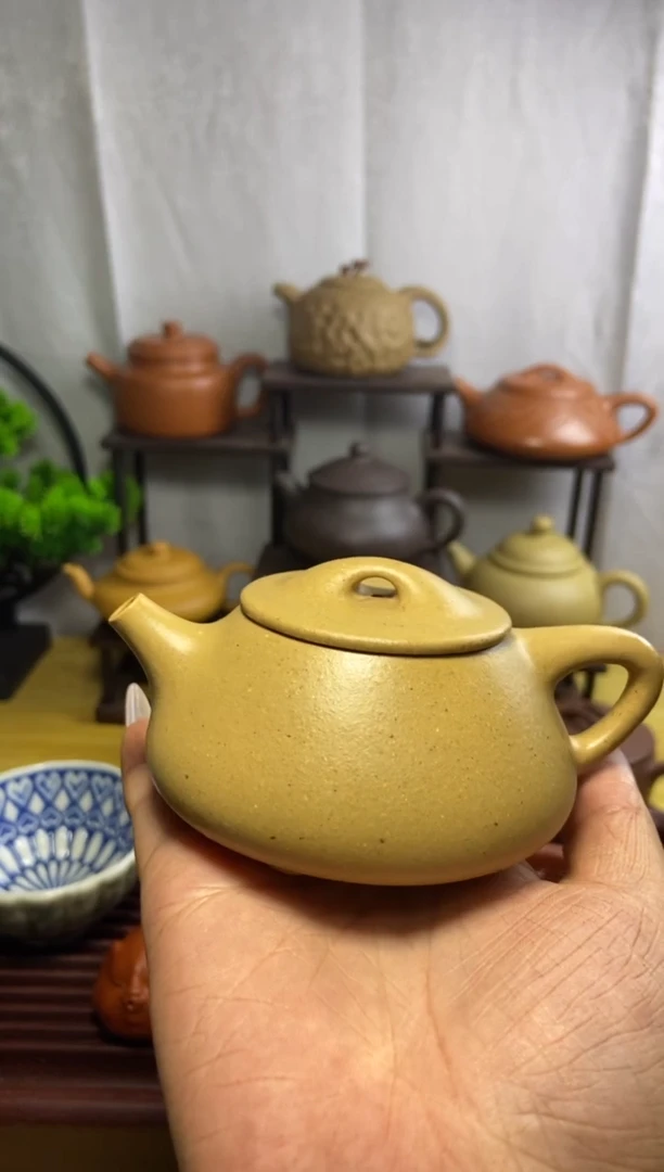 茶壶紫砂萬*戶梨皮绿150cc石瓢