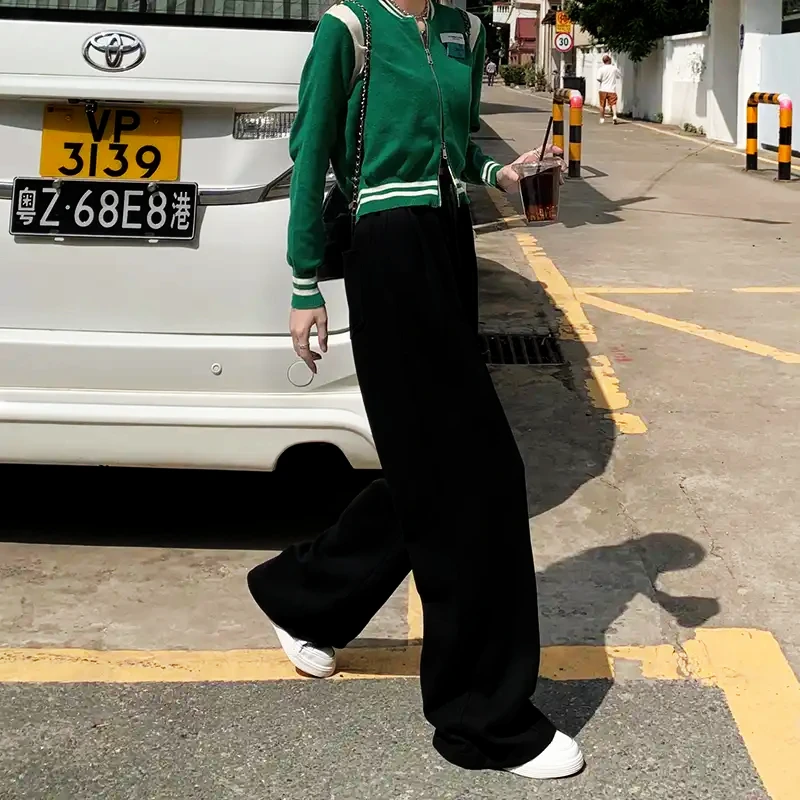 网红运动阔腿裤 男女同款显瘦