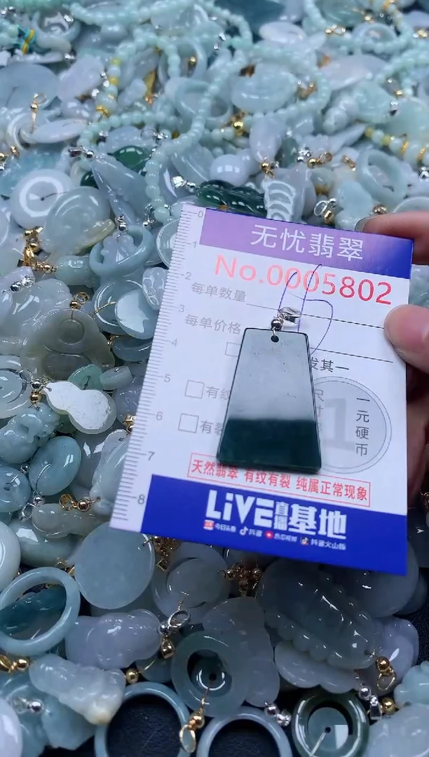 翡翠未镶嵌吊坠(不含链)5802