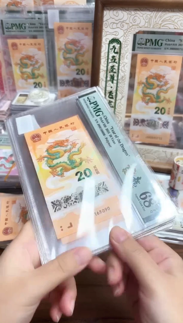 塑料24年龙钞倒置号-PMG68