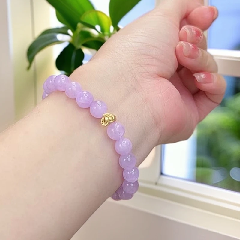 9786轻奢气质薰衣草紫水晶手串百搭仙女紫色少女系列7-8mm