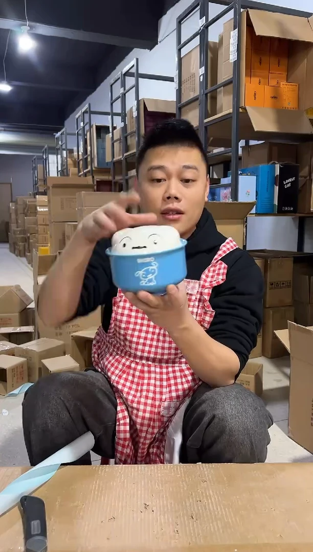 【闪购商品】杯蓝色小白带盖碗