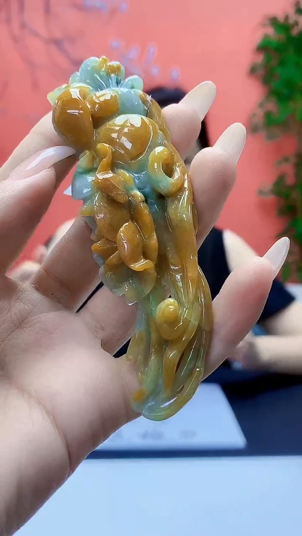 未镶嵌定制翡翠5160ty-毛货挂件135