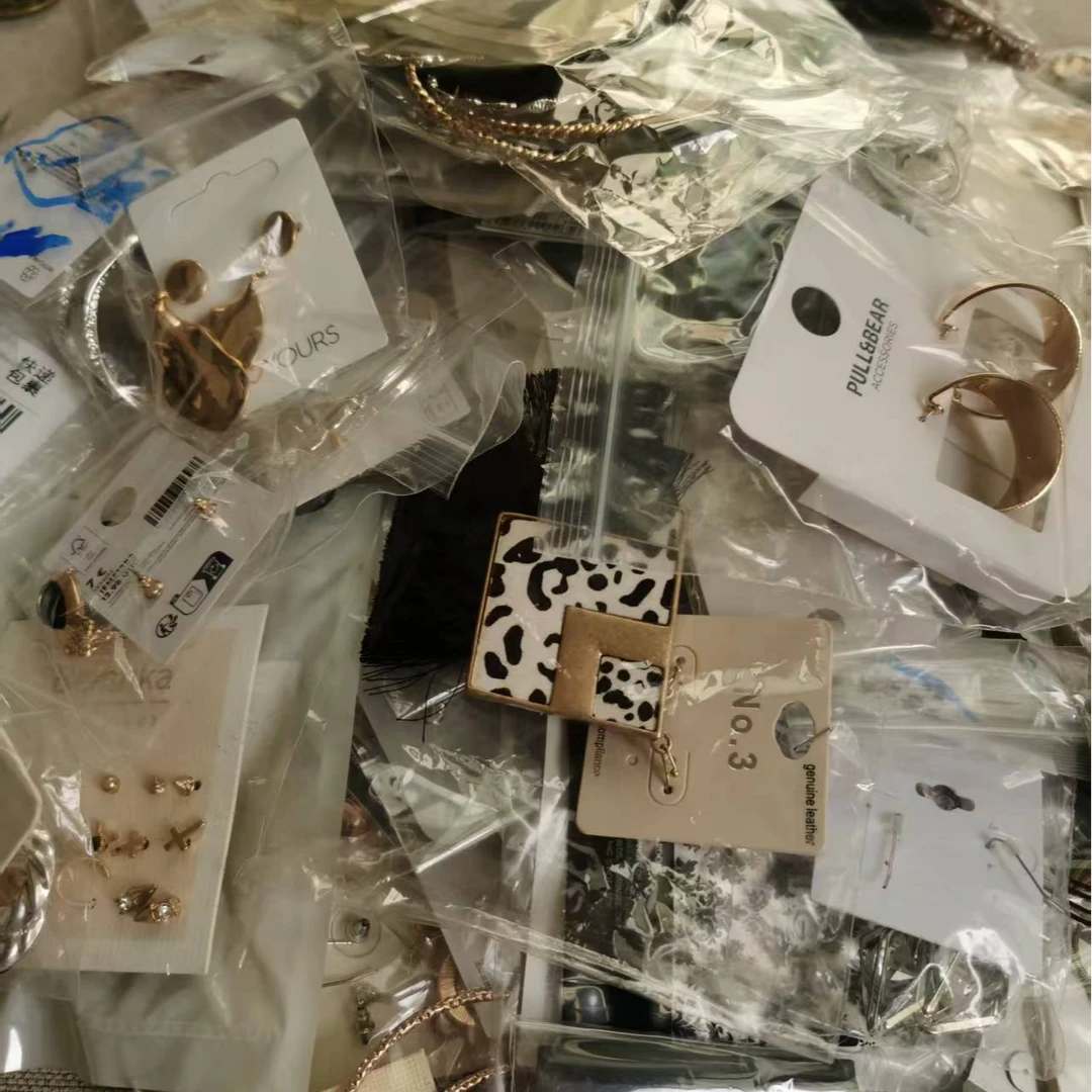 合金亚克力耳饰 欧美风耳饰气质时尚可爱小众金色