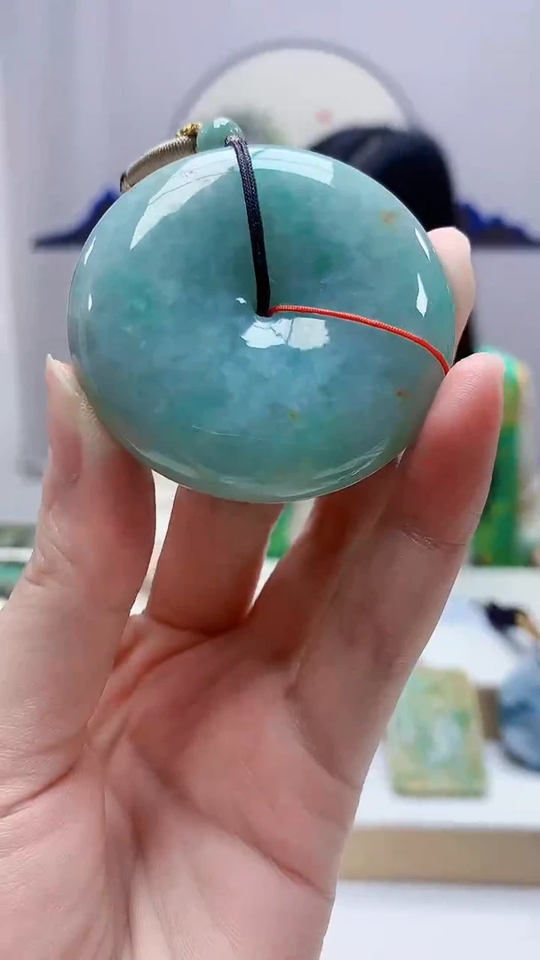 未镶嵌定制翡翠4852zm-毛货挂件扣子86