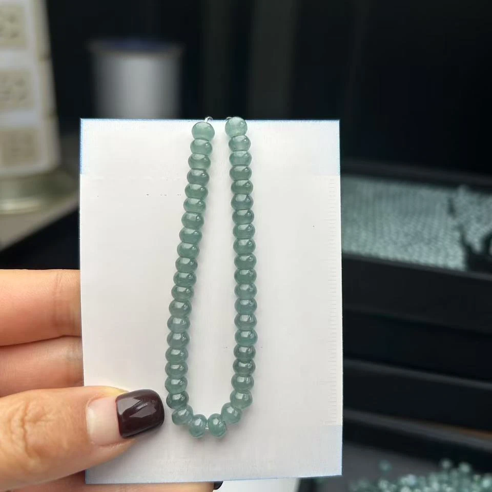天然翡翠算盘珠手链