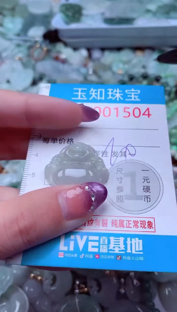 翡翠未镶嵌吊坠(不含链)1504