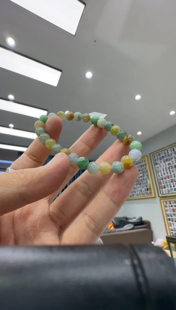 颈饰未镶嵌翡翠天然翡翠A货孤品一件