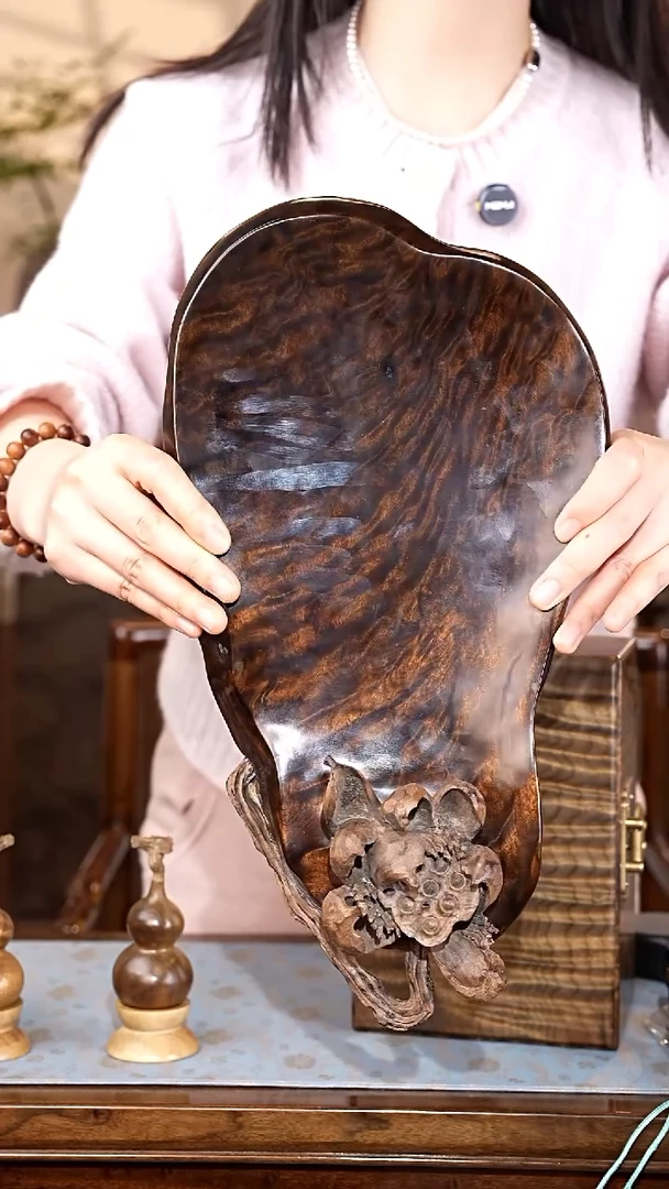 乌木类家具金丝楠 干泡盘