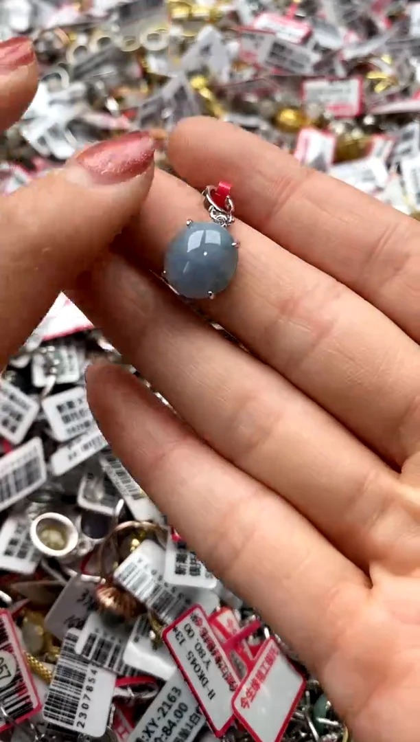 【闪购商品】翡翠戒指银S925镶嵌22222222     7