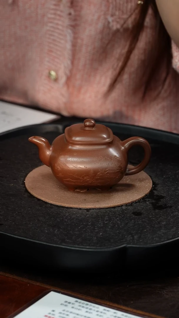 茶壶紫砂惠慧 传炉56 紫泥 200毫升