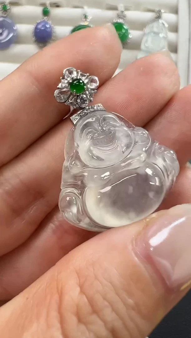 颈饰18K金镶嵌翡翠KYZI1212-054