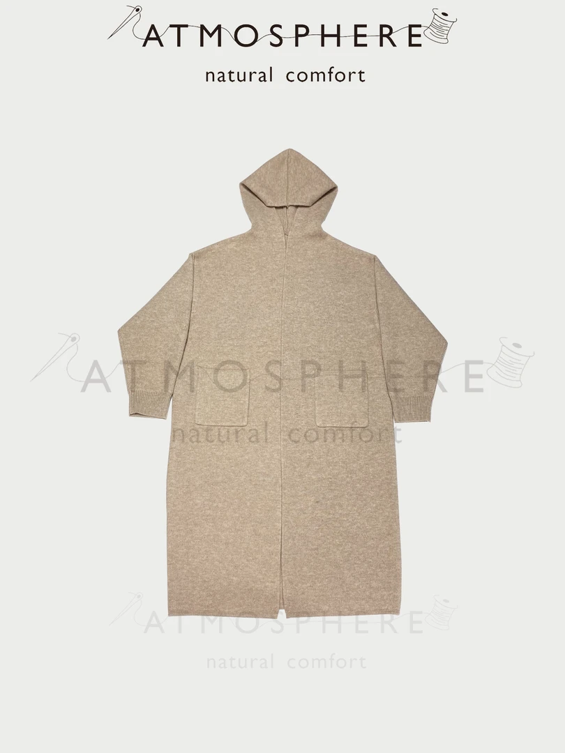 【坨坨版】慵懒冬日 咖麻系针织时尚休闲秋冬大斗篷巫师帽外套