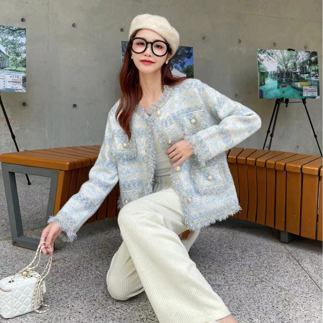 2024新款时尚潮流网红女士小香风外套-1043