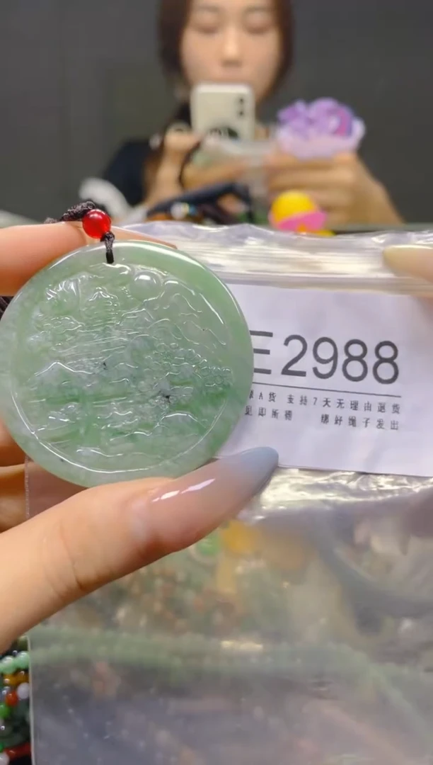 翡翠未镶嵌颈饰/E/翡翠A货，一件也是批发价