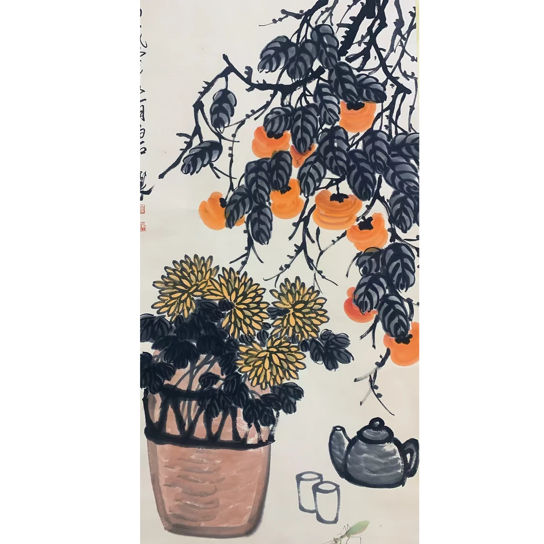 齐BS 花卉立轴135 65 7.8平尺