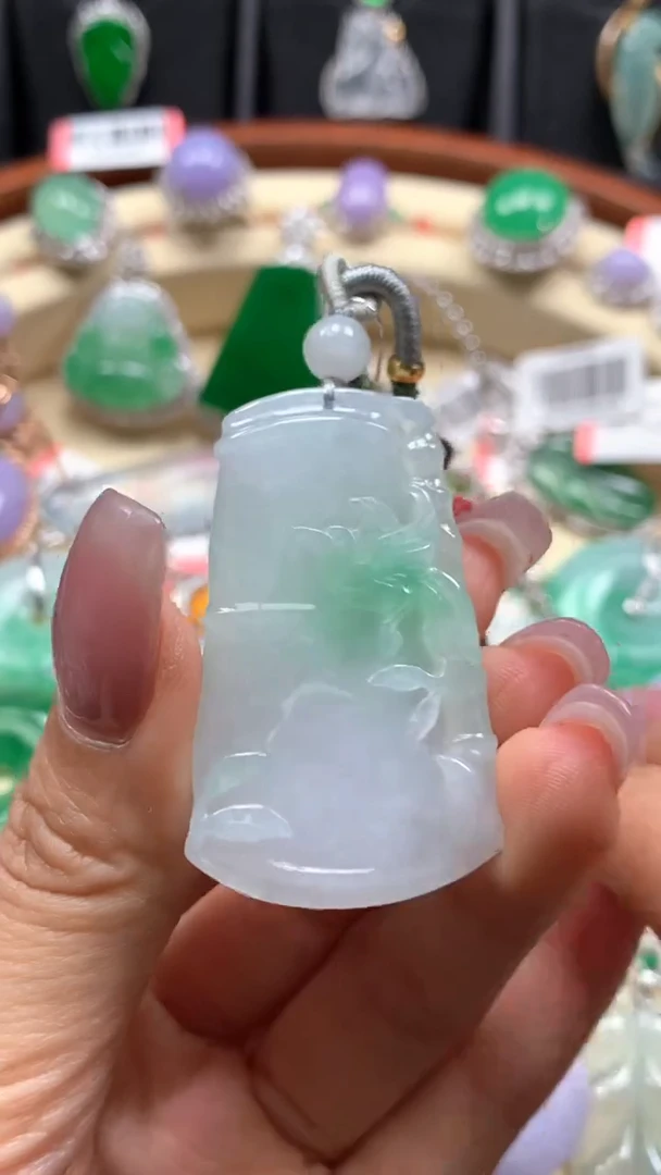 【闪购商品】翡翠颈饰未镶嵌天然缅甸A货翡翠有棉正常没运费险