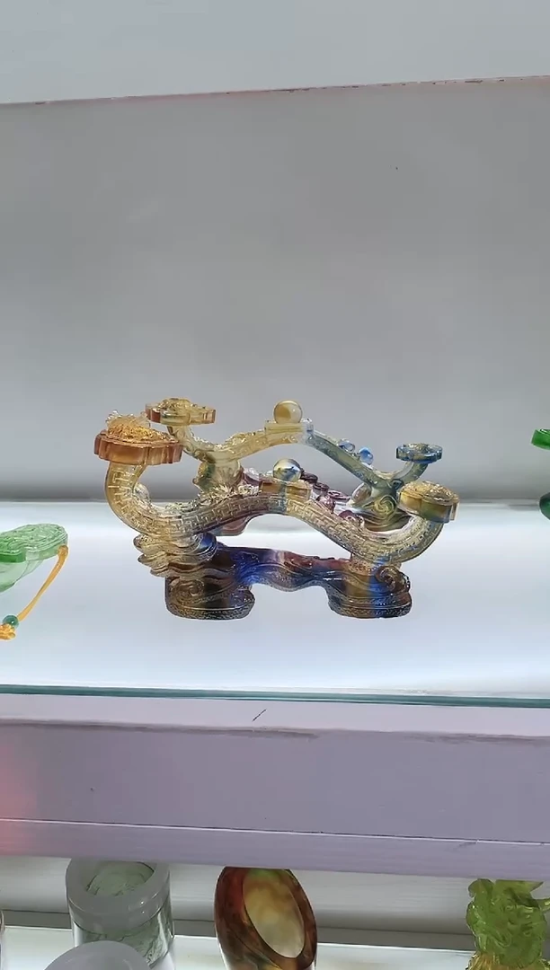 手工艺品琉璃古法琉璃龙凤呈祥