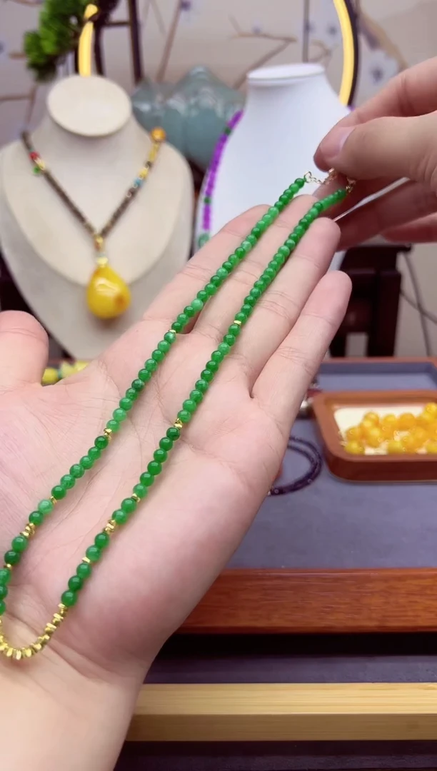 【闪购商品】翡翠颈饰14K金镶嵌x114``````