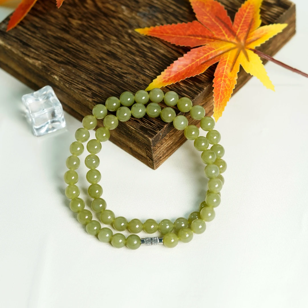 【星光村小飞GJ086】和田玉妈妈链项链