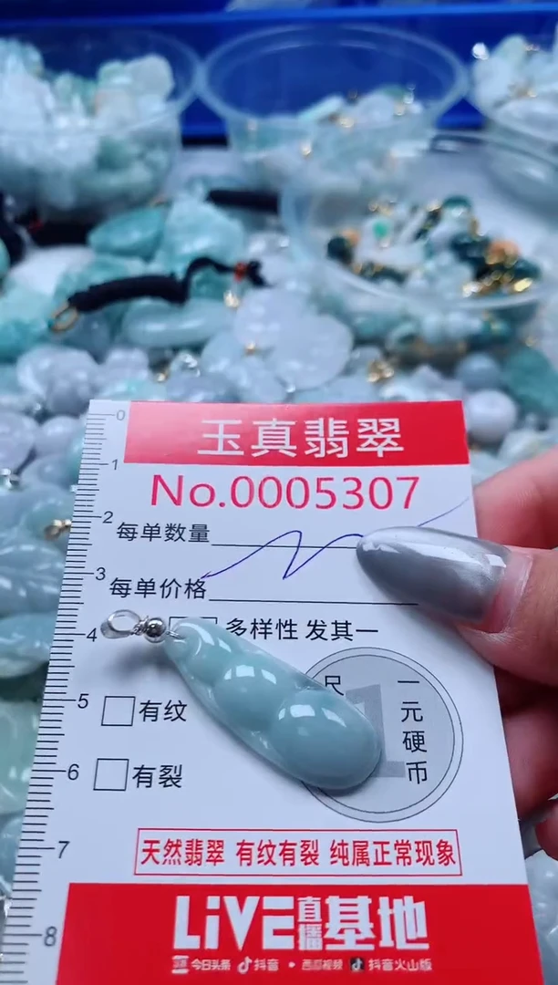 吊坠(不含链)未镶嵌翡翠5307