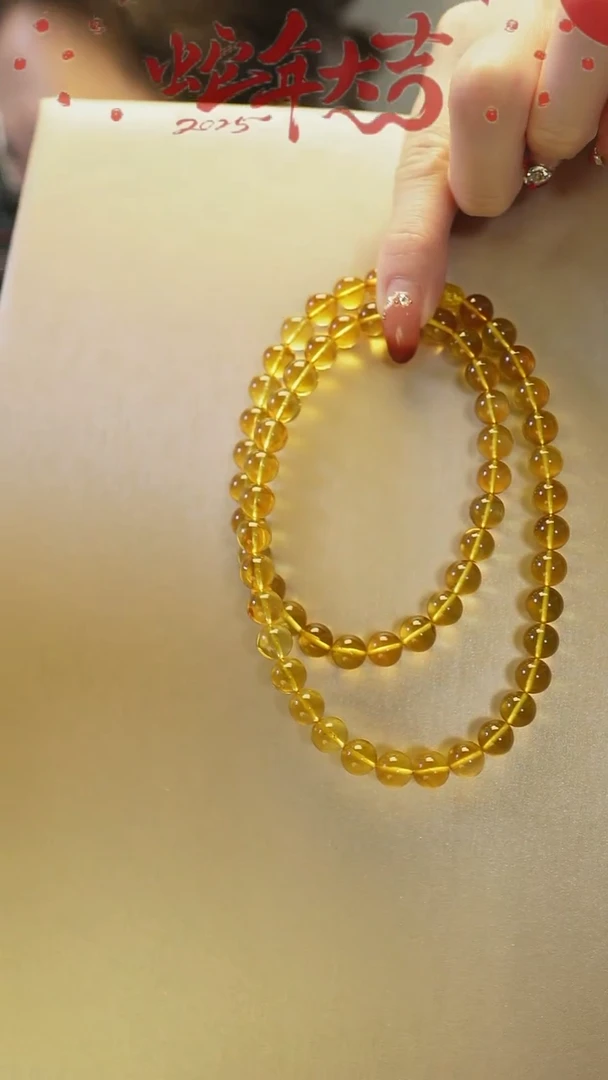 【闪购商品】琥珀项链未镶嵌蓝珀净水7m妈妈链