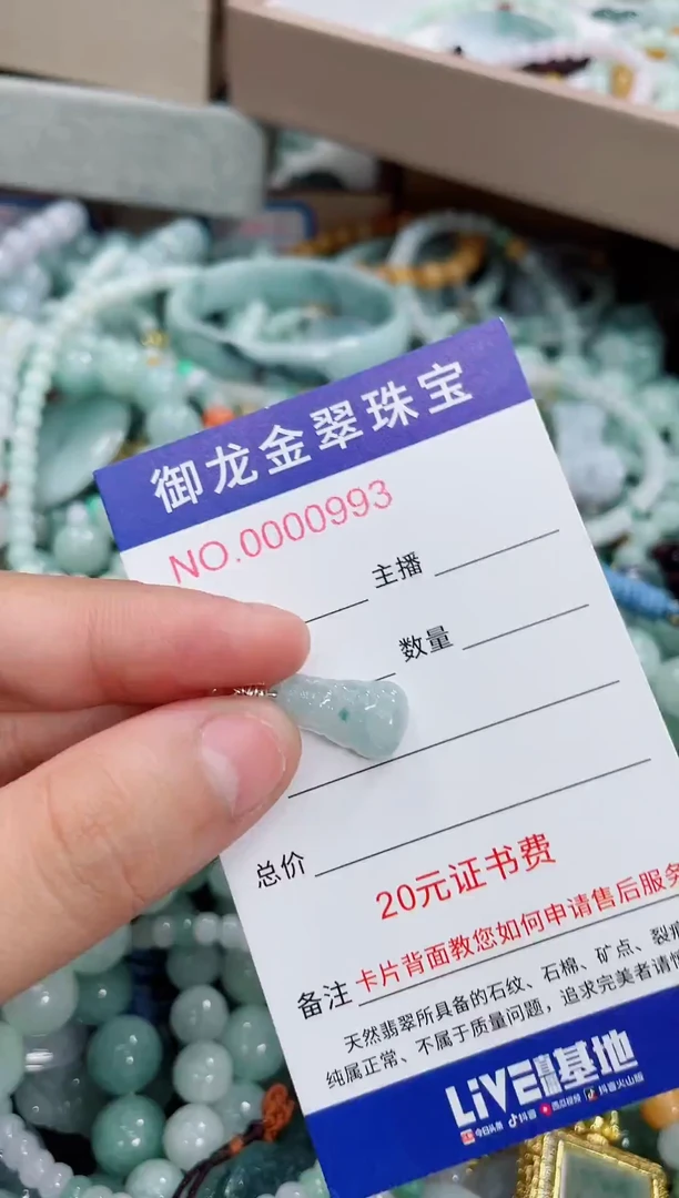 翡翠未镶嵌颈饰005