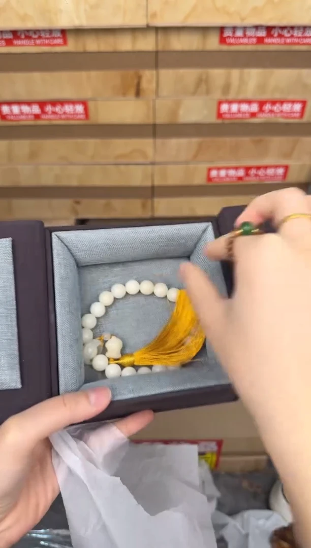 慈木器文玩阁白玉菩提手持链接@@SP013