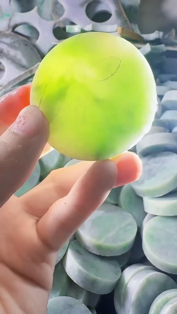 翡翠裸石缅甸翡翠A货文1656