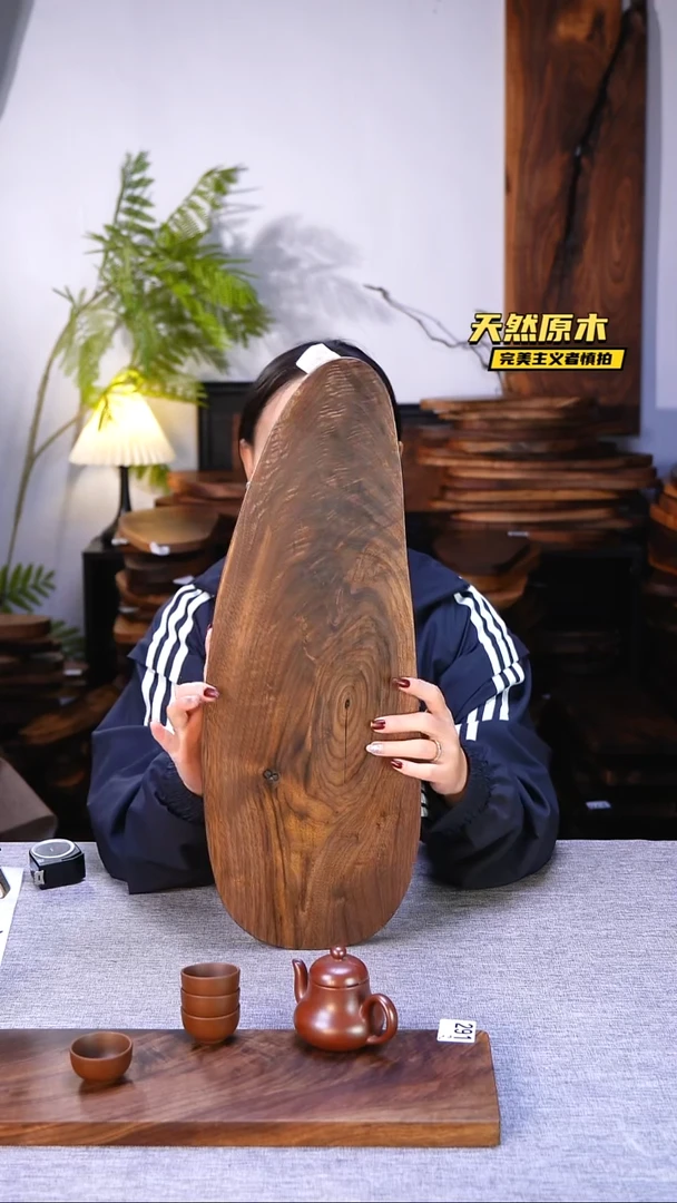木北美黑胡桃原木.干裂疤结不属于商品质量问题完美主义者慎拍