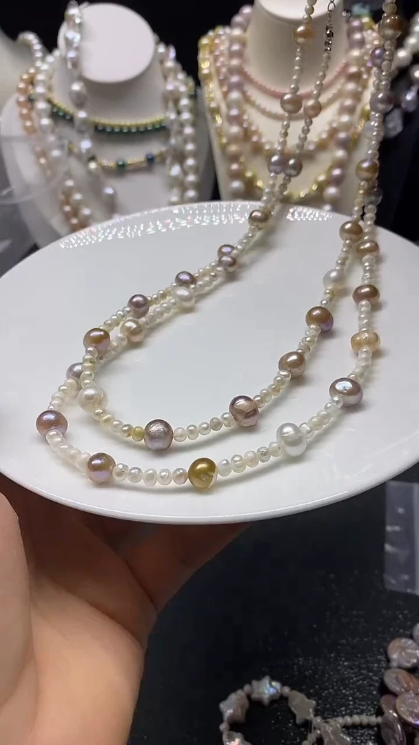 颈饰未镶嵌淡水珍珠多人