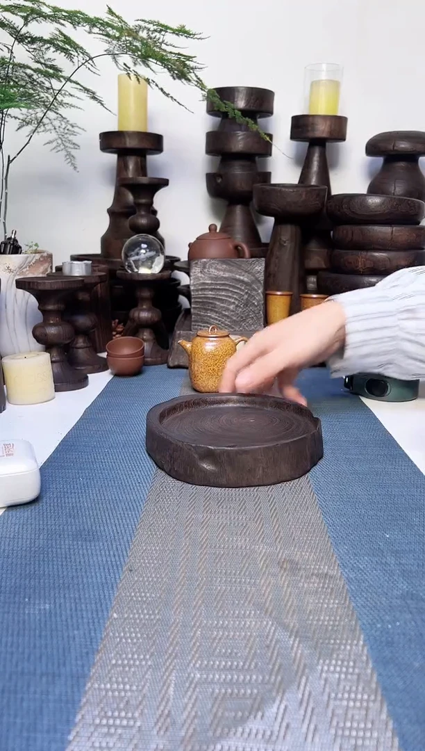 香樟木侘寂风碳化木器