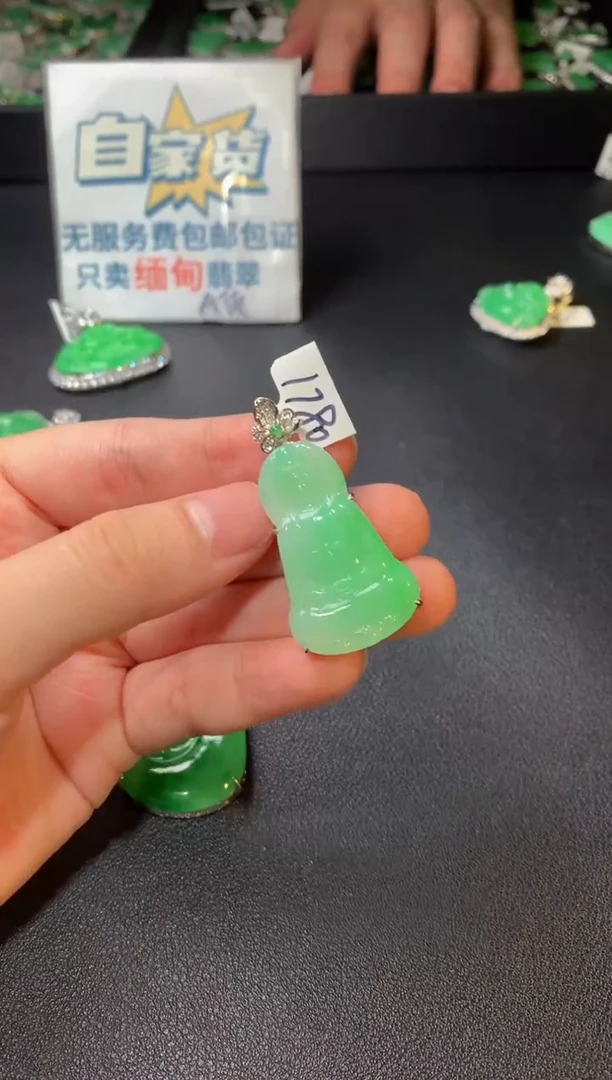 翡翠银S925镶嵌颈饰翡翠