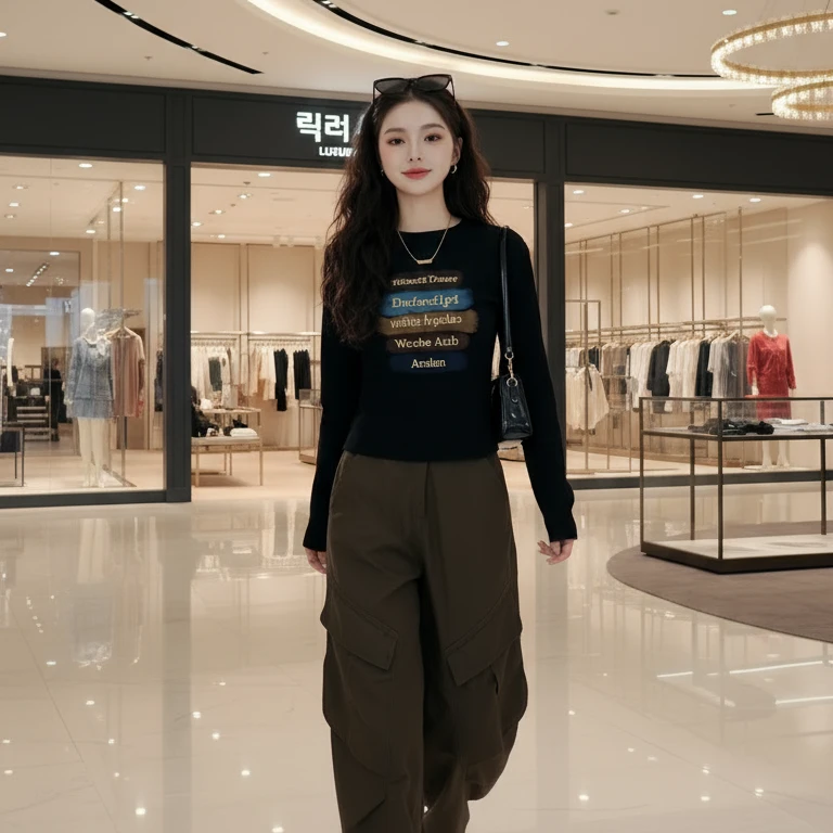 Apvr美式字母25年早秋新品长袖休闲显瘦修身打底加绒t恤女C668