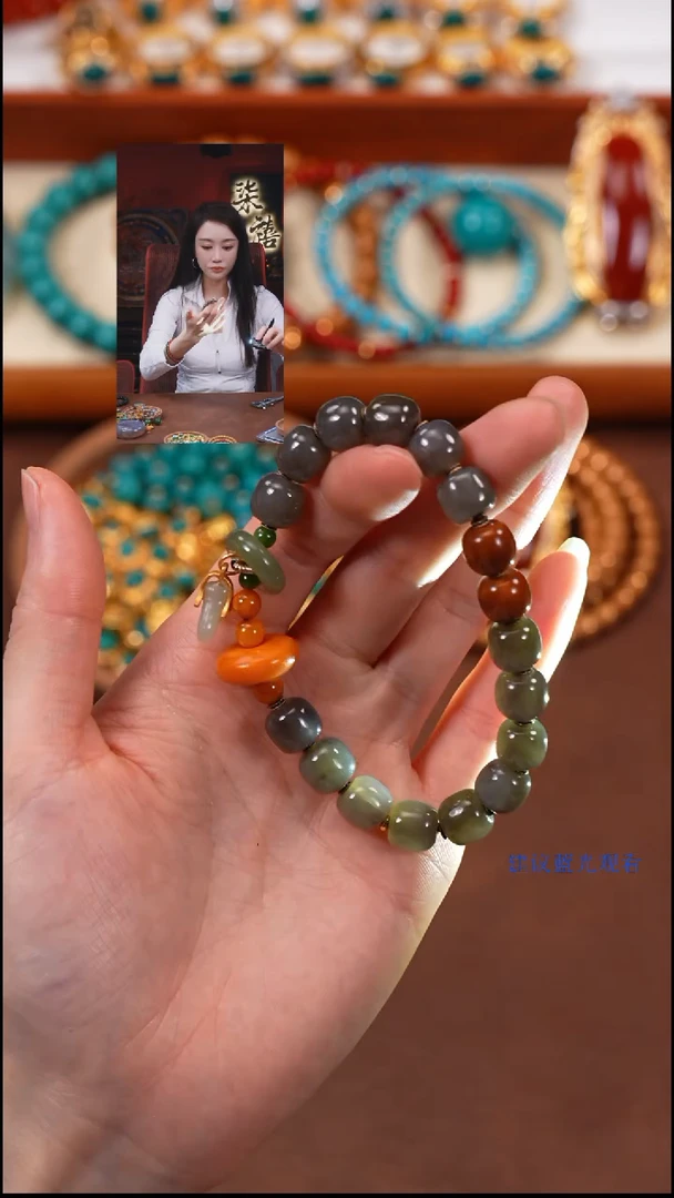 手串未镶嵌和田玉（糖玉）猫***喵柒禧文玩回血好物