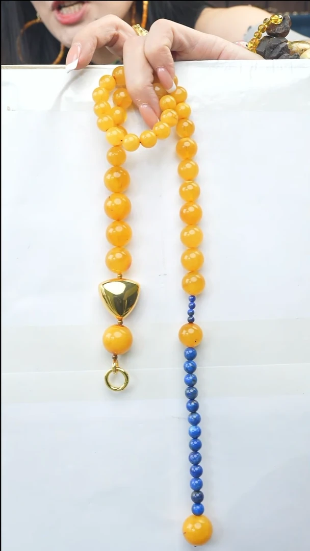 琥珀颈饰未镶嵌多样性发一