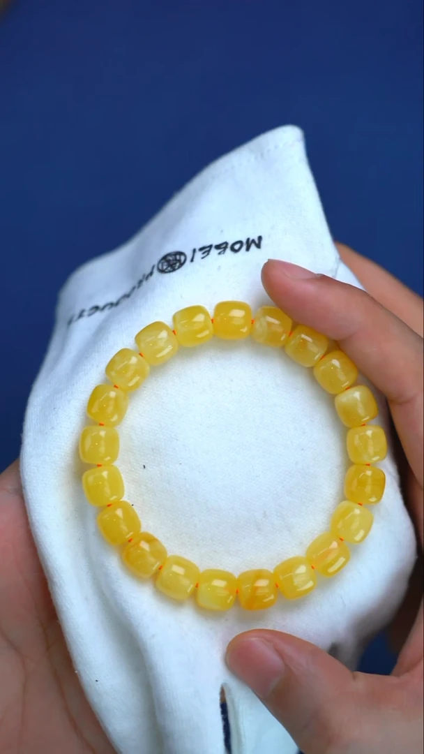 手链蜜蜡未镶嵌3077 10mm微粉单圈