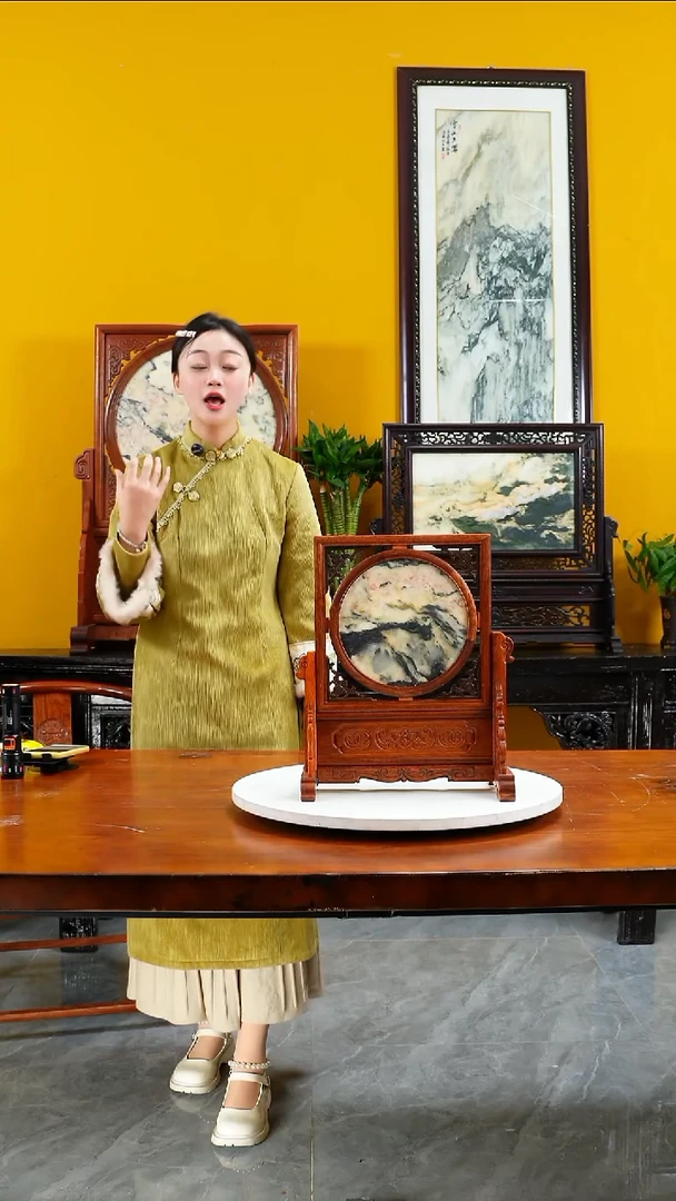 石材天然大理石画摆件