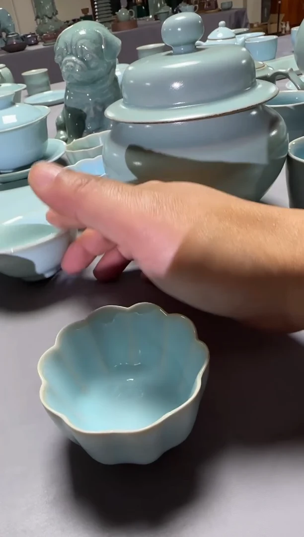 汝瓷平顶山汝瓷产品   天青梅花