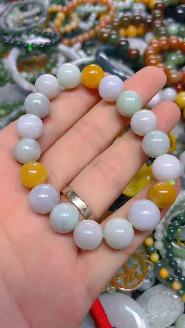 颈饰未镶嵌翡翠10mm/ J /翡翠A货，一件也是批发价